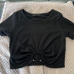 Brooklyn Karma Black top with ring detailing